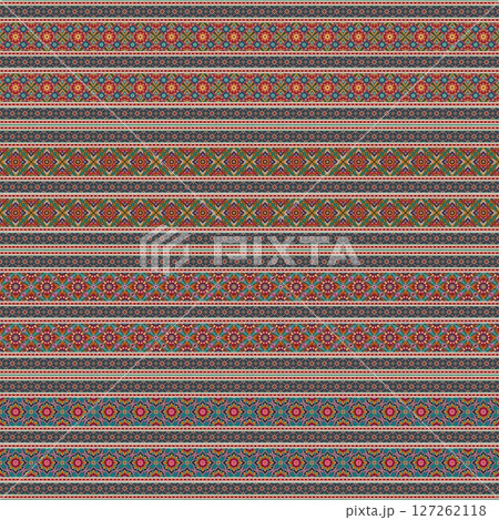 ethnic floral seamless pattern. abstract ornamental pattern ethnic floral seamless pattern. abstract ornamental pattern 127262118