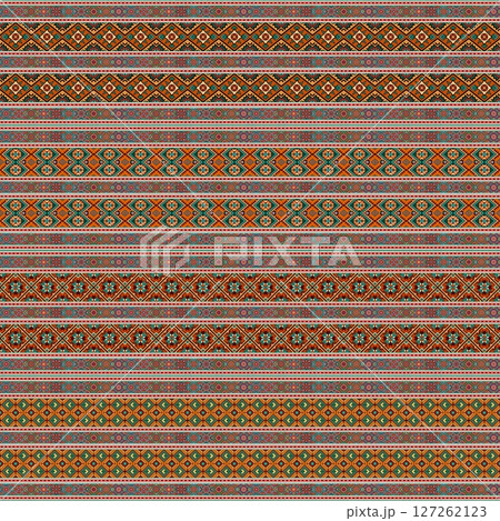 ethnic floral seamless pattern. abstract ornamental pattern 127262123