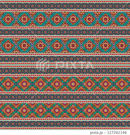ethnic floral seamless pattern. abstract ornamental pattern 127262146