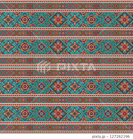 ethnic floral seamless pattern. abstract ornamental pattern ethnic floral seamless pattern. abstract ornamental pattern 127262196