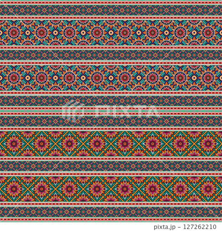 ethnic floral seamless pattern. abstract ornamental pattern ethnic floral seamless pattern. abstract ornamental pattern 127262210