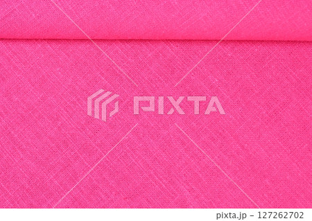 pink hemp viscose natural fabric cloth color, sackcloth rough texture of textile fashion 127262702