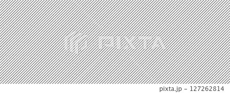 Seamless thin slash dotted line pattern. Repeated dash diagonal lines background. Black and white dot linear wallpaper. Abstract slanted stripe backdrop. Repeating oblique strip texture. Vector 127262814