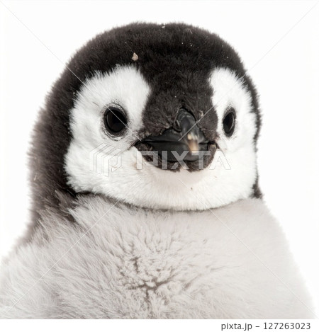 Closeup Portrait of a Cute Penguin Chick 127263023