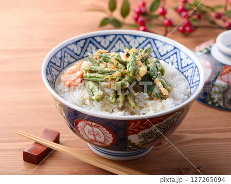 いんげんの天丼 127265094