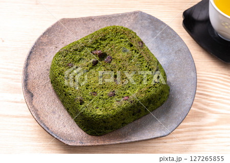 抹茶小豆蒸しパン 127265855