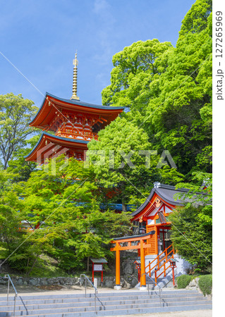 須磨寺 三重塔と出世稲荷 須磨寺 三重塔と出世稲荷 127265969