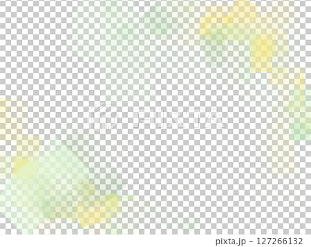 水彩やパステルで描いた黄色と黄緑のキラキラ背景素材 127266132