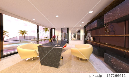 大きな窓があるリビングルーム 大きな窓があるリビングルーム 127266611