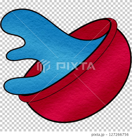 The illustration of a water bowl The illustration of a water bowl 127266756