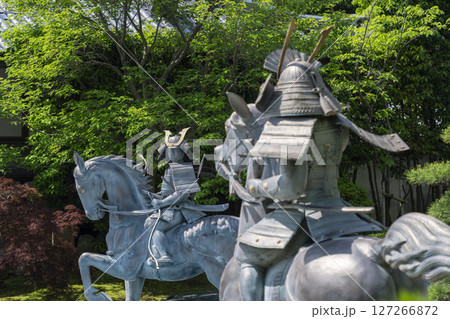 須磨寺 源平の庭 騎馬像 須磨寺 源平の庭 騎馬像 127266872