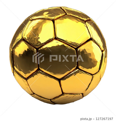 黄金のサッカーボール 127267197