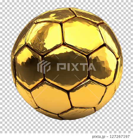 黄金のサッカーボール 127267197