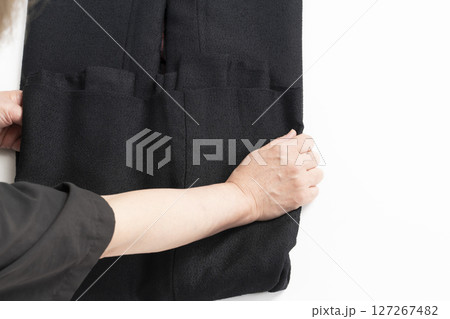 男性着物 羽織のたたみ方 127267482