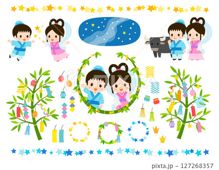 七夕のイラスト素材 127268357
