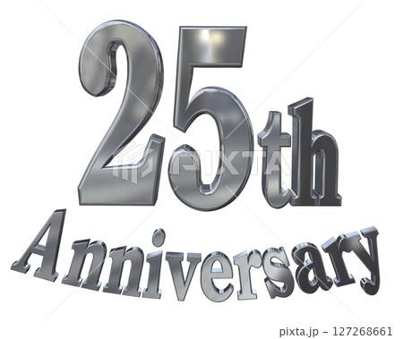 3DCG文字「25th Anniversary/25周年マークキラキラ」 3DCG文字「25th Anniversary/25周年マークキラキラ」 127268661