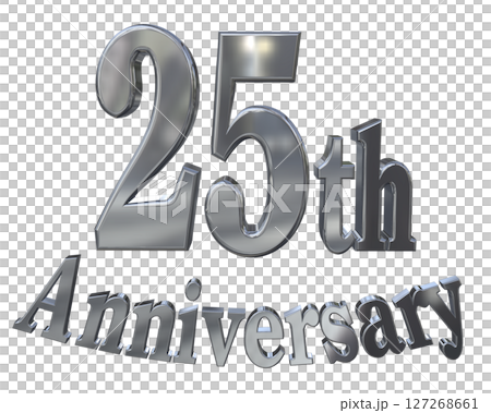 3DCG文字“25週年/25週年紀念馬克·斯帕克” 3DCG文字“25週年/25週年紀念馬克·斯帕克” 127268661