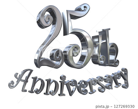 3DCG文字「25th Anniversary/25周年マークキラキラ」 3DCG文字「25th Anniversary/25周年マークキラキラ」 127269330