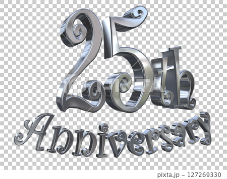 3DCG文字“25週年/25週年紀念馬克·斯帕克” 3DCG文字“25週年/25週年紀念馬克·斯帕克” 127269330