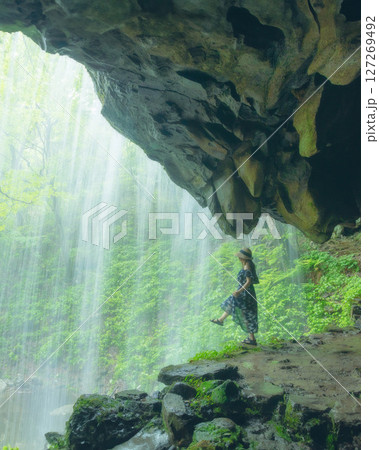 裏見の滝 岡山県 岩井滝 127269492
