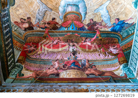 Mafra, Portugal - Apr 11, 2025: Interior of the Mafra National Palace at Mafra, Portugal. 127269819