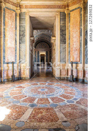 Mafra, Portugal - Apr 11, 2025: Interior of the Mafra National Palace at Mafra, Portugal. 127269832