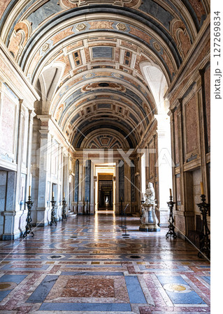 Mafra, Portugal - Apr 11, 2025: Interior of the Mafra National Palace at Mafra, Portugal. 127269834