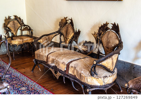 Mafra, Portugal - Apr 11, 2025: Interior of the Mafra National Palace at Mafra, Portugal. Mafra, Portugal - Apr 11, 2025: Interior of the Mafra National Palace at Mafra, Portugal. 127269849
