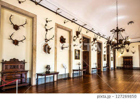 Mafra, Portugal - Apr 11, 2025: Interior of the Mafra National Palace at Mafra, Portugal. 127269850