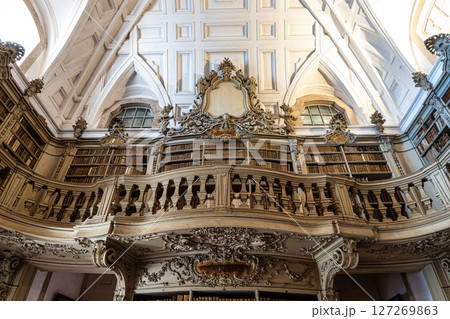 Mafra, Portugal - Apr 11, 2025: Interior of the Mafra National Palace at Mafra, Portugal. 127269863
