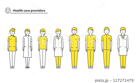 医療従事者　人物アバターセット 2c 127271479