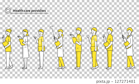 Medical worker avatar set 2c Medical worker avatar set 2c 127271481