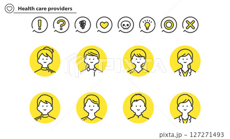 医療従事者　人物アバターセット 2c 127271493
