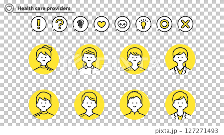 医療従事者　人物アバターセット 2c 127271493