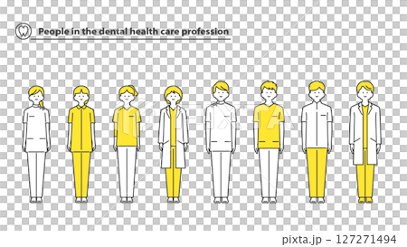 歯科医療従事者　人物アバターセット 2c 127271494
