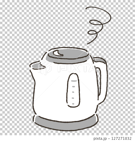 Illustration of a broken electric kettle 127271832