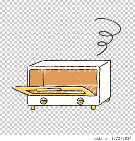 Illustration of a broken toaster 127271834