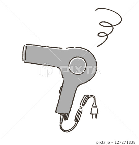 故障したドライヤーのイラスト 127271839