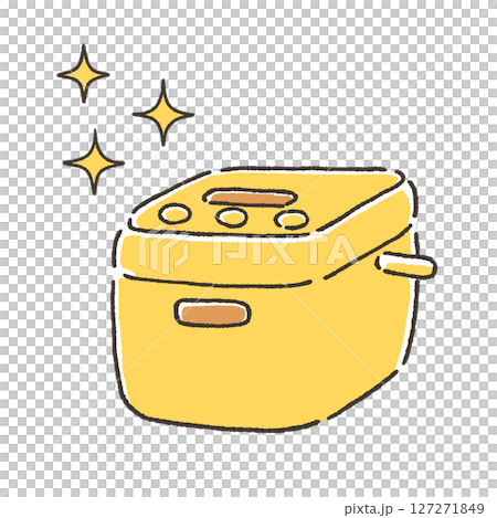 乾淨的電飯煲的插圖 乾淨的電飯煲的插圖 127271849