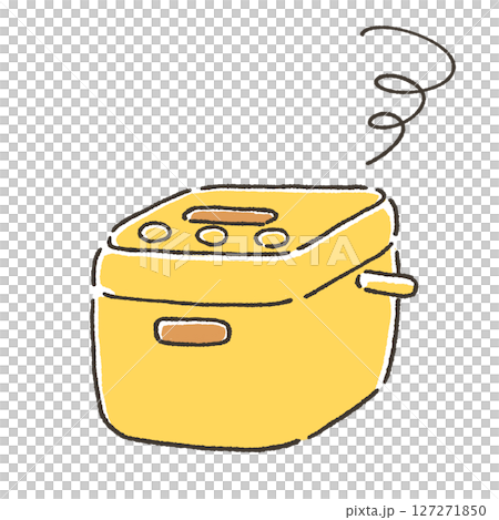 Illustration of a broken rice cooker Illustration of a broken rice cooker 127271850