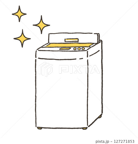 きれいな洗濯機のイラスト 127271853