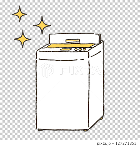 きれいな洗濯機のイラスト 127271853