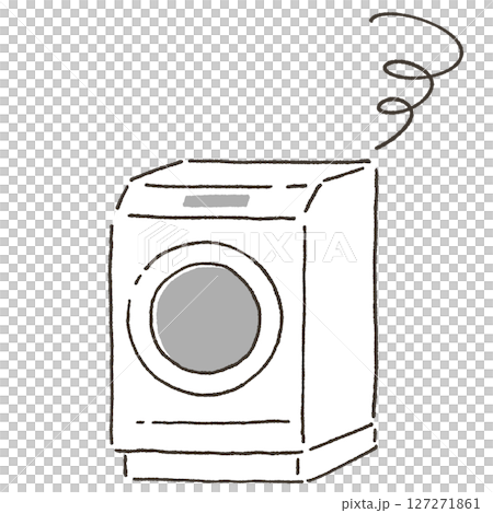 Illustration of a broken washing machine Illustration of a broken washing machine 127271861