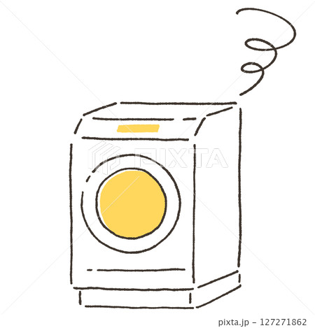 故障した洗濯機のイラスト 故障した洗濯機のイラスト 127271862
