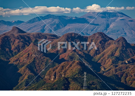 西上州・シラケ山から見る荒船山と浅間山 西上州・シラケ山から見る荒船山と浅間山 127272235