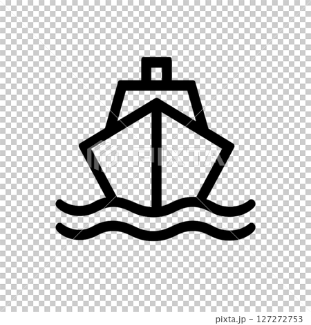簡單的船圖標 127272753