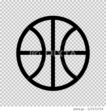 Simple basketball icon 127272754