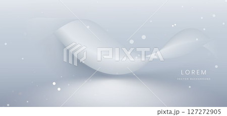 Abstract luxury grey lines curved overlapping on grey background. Template premium award design. Abstract luxury grey lines curved overlapping on grey background. Template premium award design. 127272905