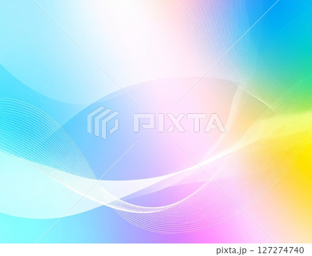 Abstract multicolor 3d gradient background with hi-tech elements and waves Abstract multicolor 3d gradient background with hi-tech elements and waves 127274740