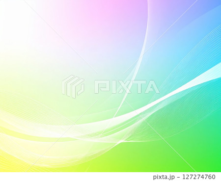 Abstract multicolor 3d gradient background with hi-tech elements and waves 127274760